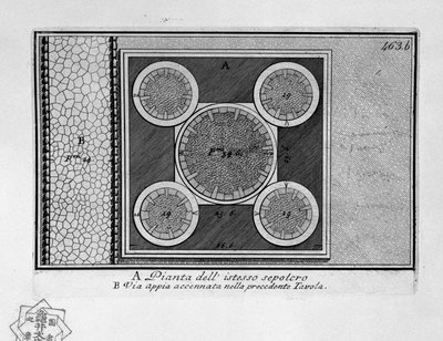 Via Appia, Tomb in Albano Laziale by Giovanni Battista Piranesi